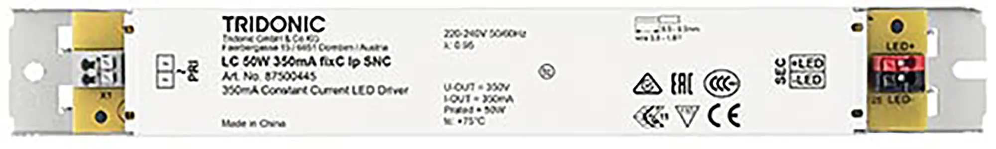 50W 350mA fixC lp SNC ESSENCE Constant Current LED Driver 87500445  Tridonic LC